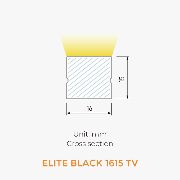 Black Neon IP67-ELITE BLACK 1615 TV